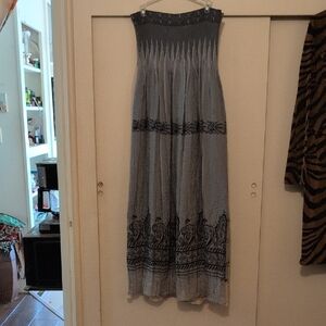 Elegant Gray Maxi Skirt